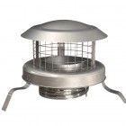 6" Stainless Steel Chimney Pot Hanger Cowl -  (Connects To Chimney Liner)